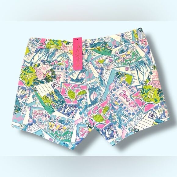 LILLY PULITZER 🌴NWT 🌴5” CALLAHAN STRETCH SHORT/ MULTI WISH YOU WERE HERE Size - Picture 4 of 12